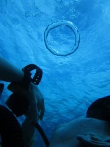 Blowing Bubbles Underwater