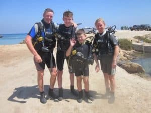 Family Outing Underwater